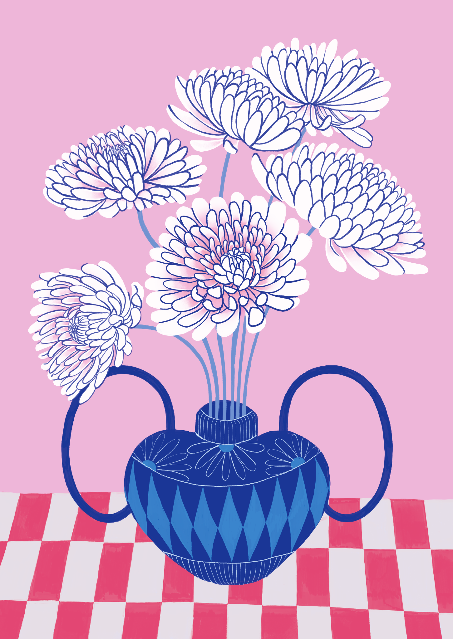 Dahlias Print